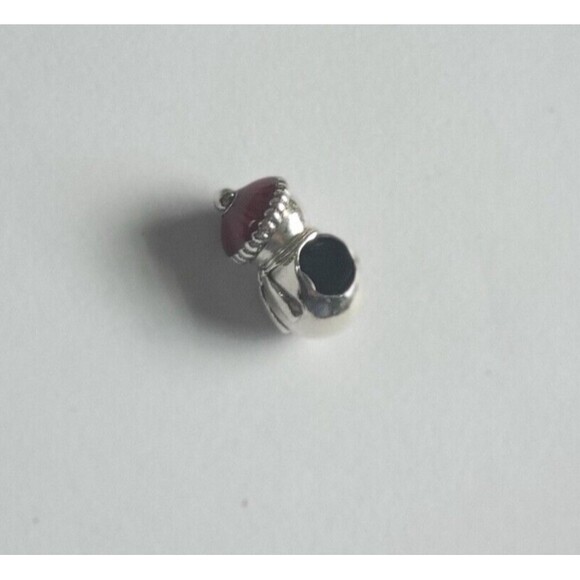 Pandora Snowman Red Enamel Christmas Hat 925 Sterling Silver Charm #798478C01 - Picture 3 of 12